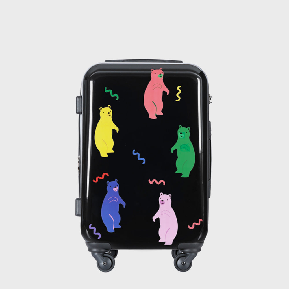 Ogram Jelly Bear PC Hardside Travel Luggage 20-, 24-, 28-inch in Black