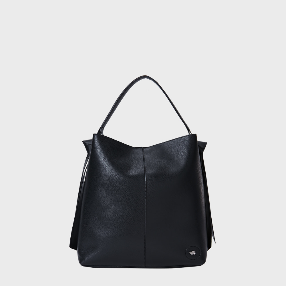 Ogram Double Shoulder Bag in Black