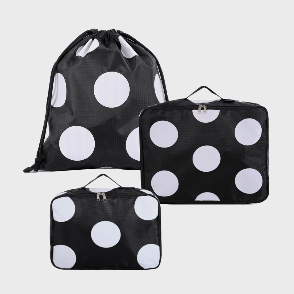 Ogram 3-Piece Packing Cube in Polka Dots